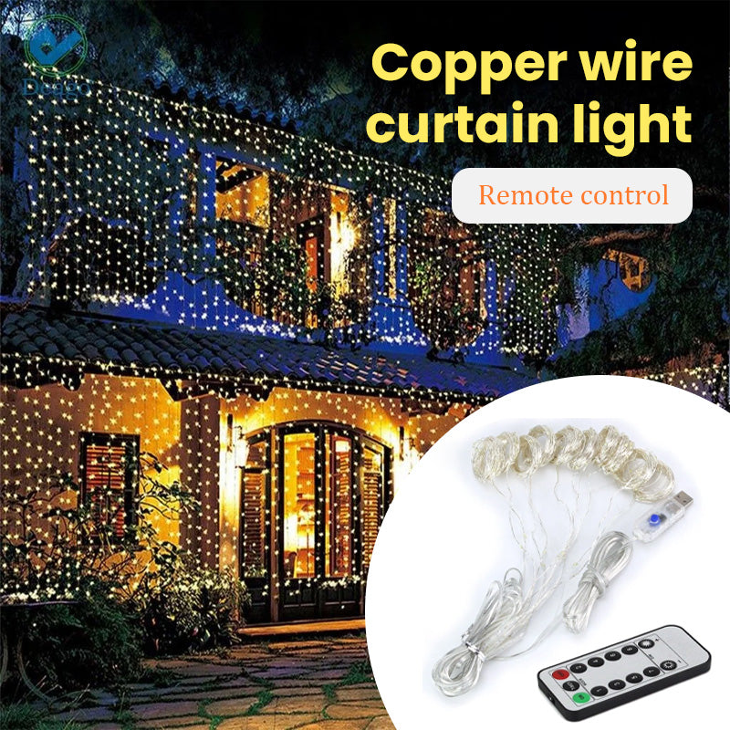 Copper Wire Curtain Light（10 strands per box）