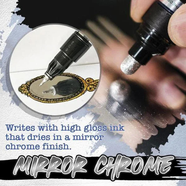 🔥Super Deal Package！🎁 Reflective Chrome Silver Mirror Paint Pen