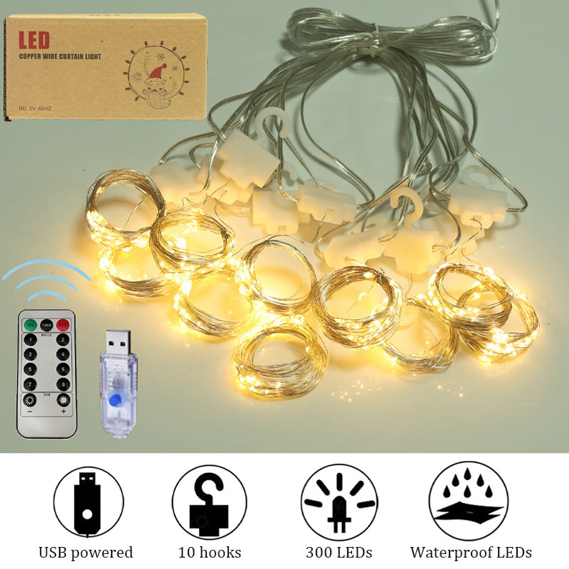 Copper Wire Curtain Light（10 strands per box）