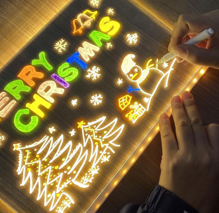 🌟Magic LED Light Drawing Pad - Release the Creativity of Children!☀